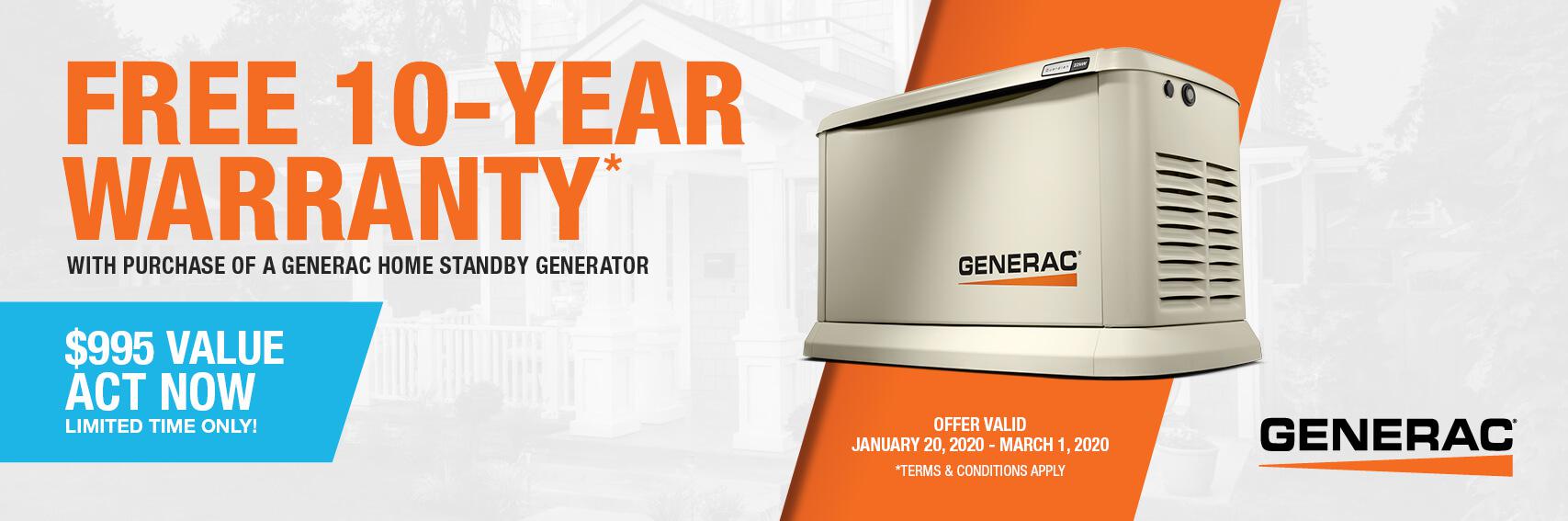 Homestandby Generator Deal | Warranty Offer | Generac Dealer | Jenison, MI
